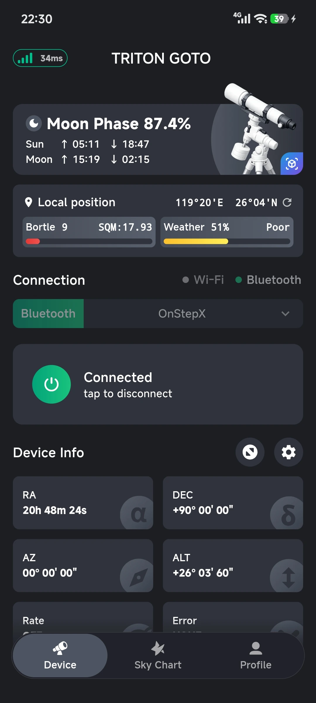 TRITON GOTO mobile app interface